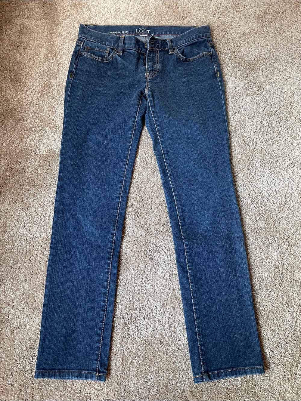 Ann Taylor Indigo Straight Leg Jeans